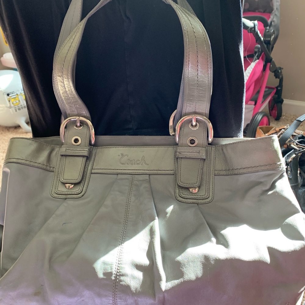 Coach soho leather pleated bag - Picture 2 of 4